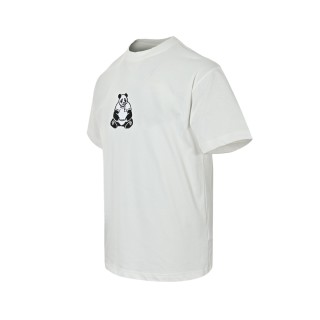 AMI Panda Embroidery Short Sleeve T-Shirt White view 5
