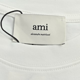 AMI Panda Embroidery Short Sleeve T-Shirt White view 6