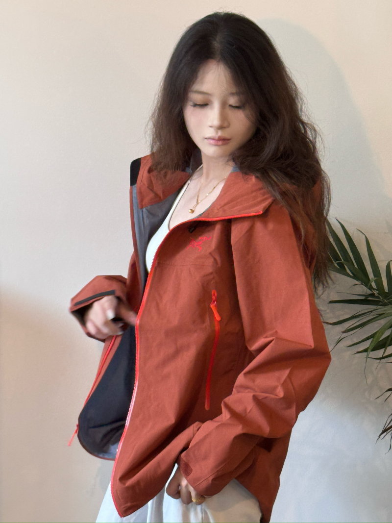 Arc'teryx Beta SL Hooded Windbreaker Jacket Redwood