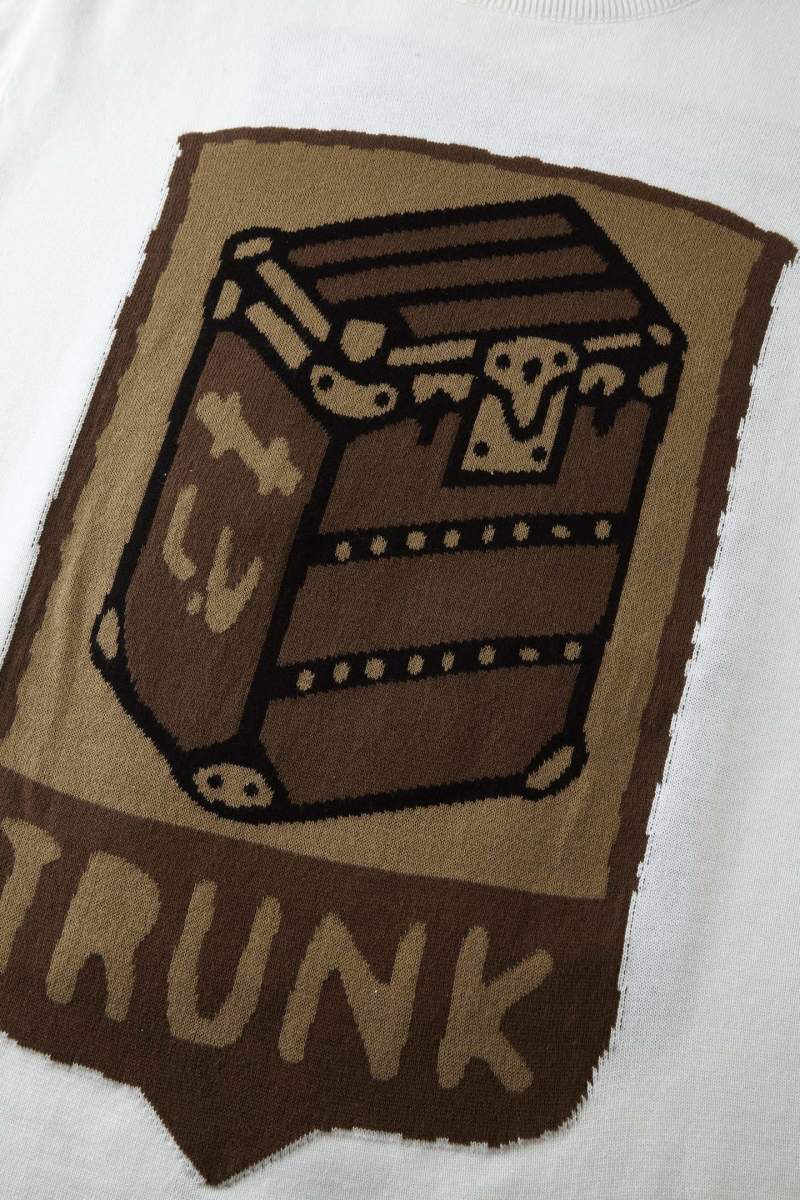 Cream Trunk Graphic Short Sleeve T-Shirt view