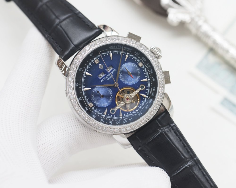 Patek Philippe Nautilus Chronograph Blue Dial Steel Watch 42mm