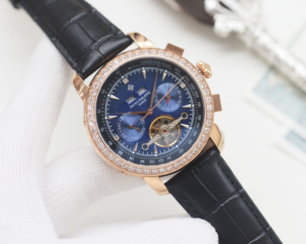 Patek Philippe Nautilus Chronograph Blue Dial Steel Watch 42mm view