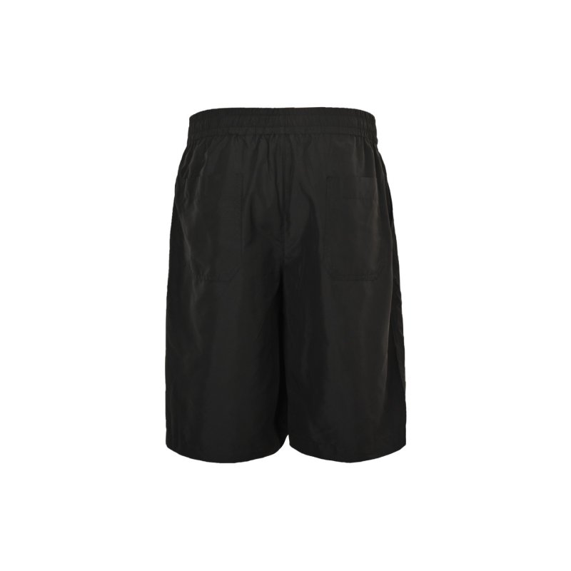 Black Logo Print Shorts view