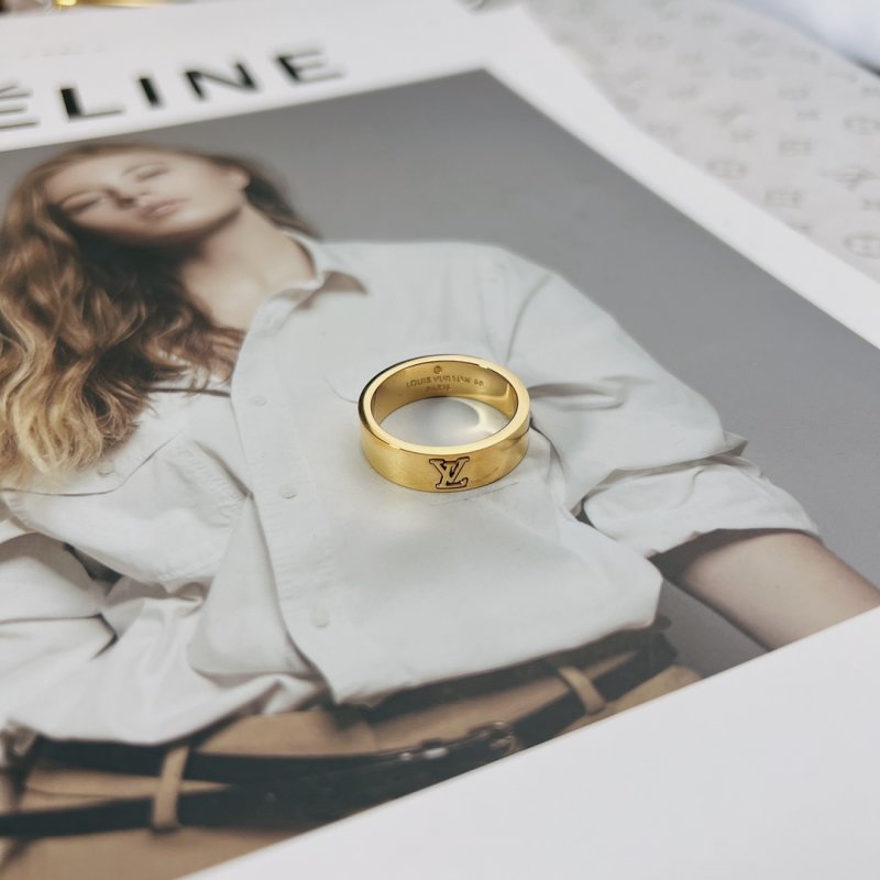 Louis Vuitton Mosaic Gold Thin Ring view