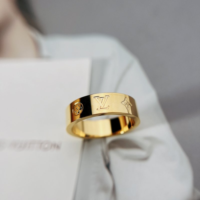 Louis Vuitton Mosaic Gold Thin Ring view