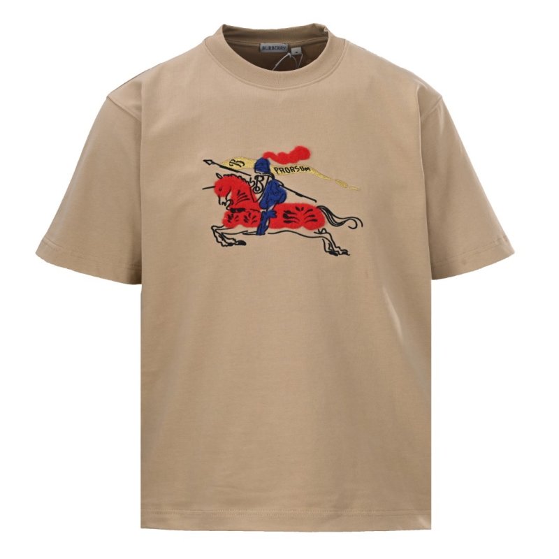 Burberry EKD Embroidered Cream T-Shirt view