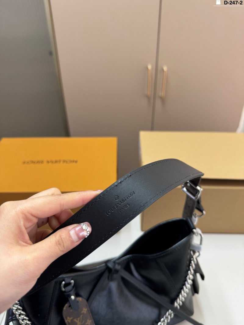 Louis Vuitton Carryall Black Tote Bag with Chain Strap view