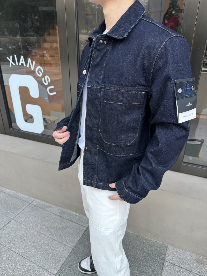 Stone Island Dark Navy Denim Jacket view