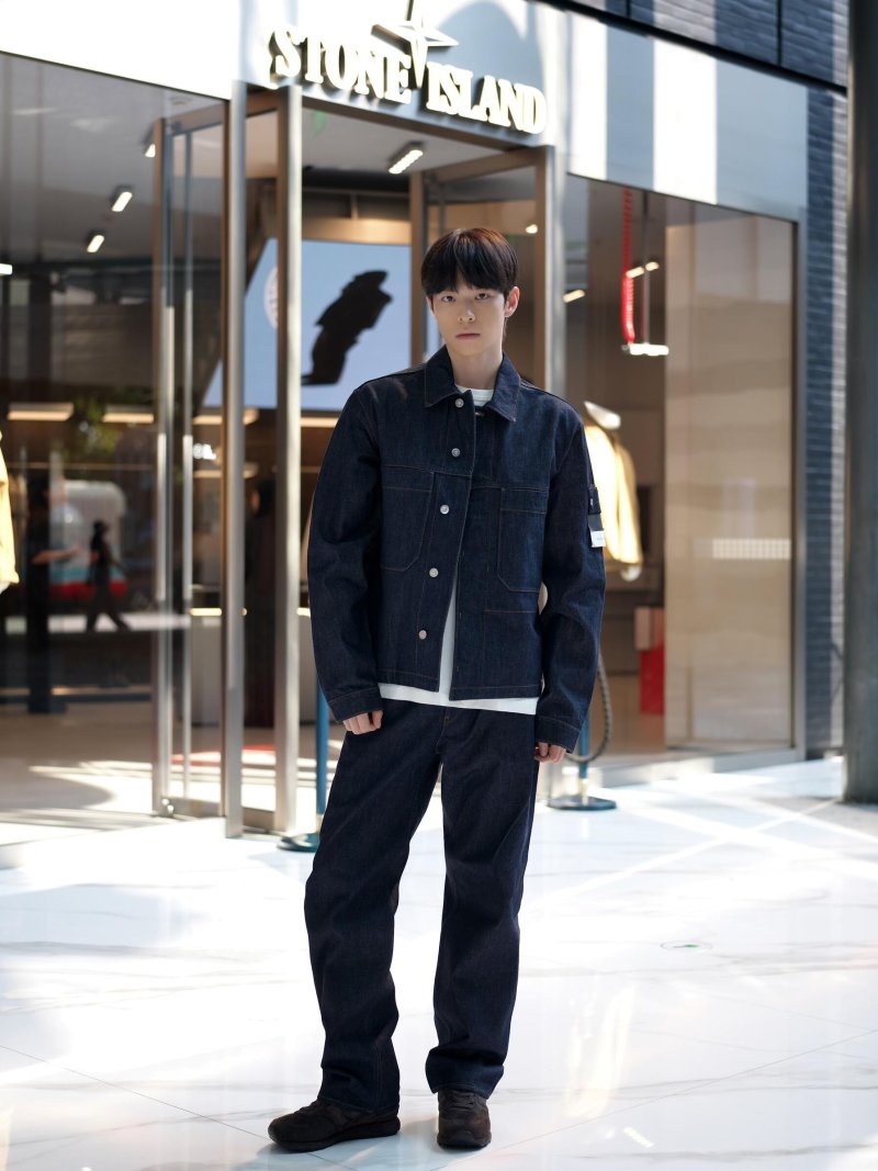 Stone Island Dark Navy Denim Jacket view
