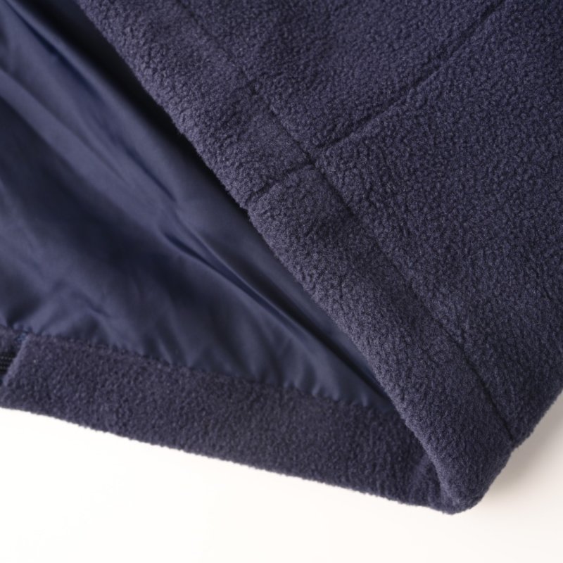 Prada Navy Fleece Drawstring Hooded Jacket view