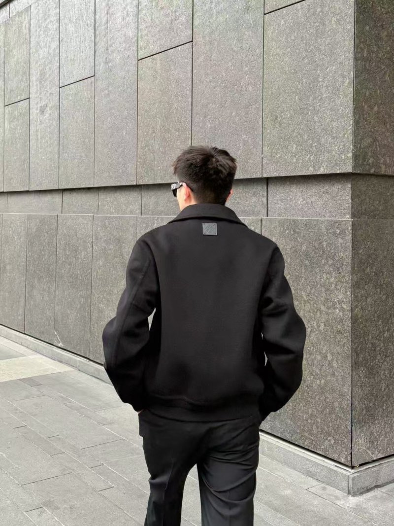 Louis Vuitton Black Wool Zip Harrington Jacket view