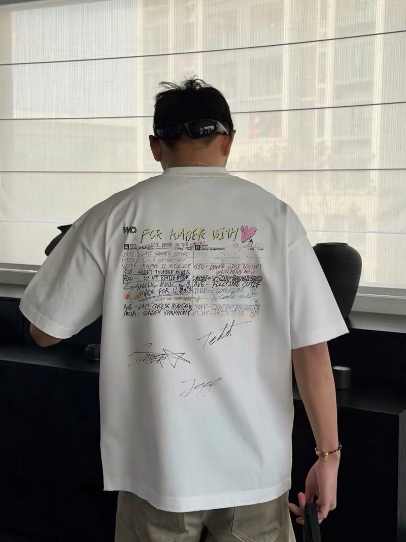 White Oversized Short-Sleeve T-Shirt with Chest Logo view