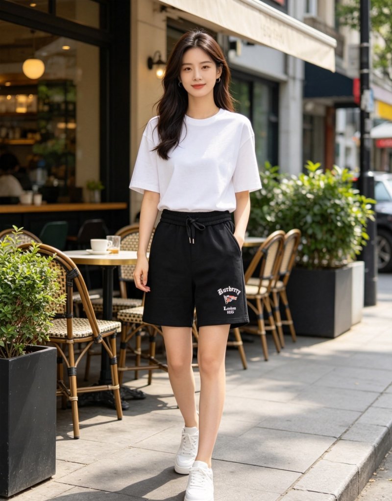 Burberry London 1856 Black Shorts view