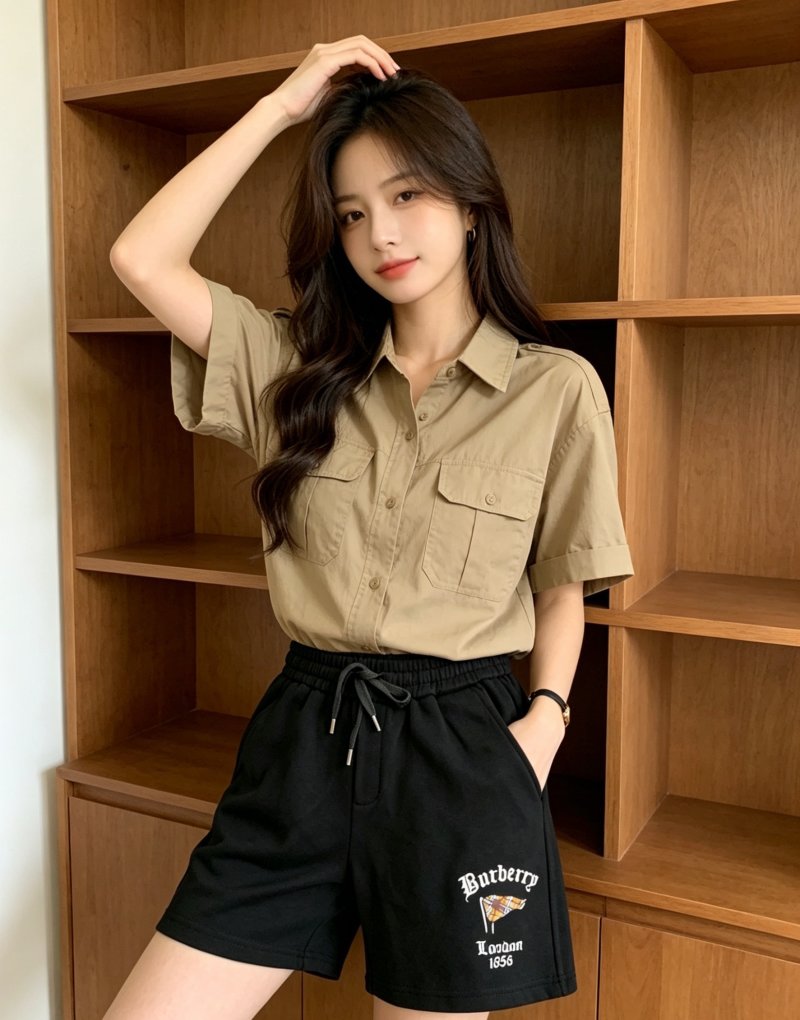 Burberry London 1856 Black Shorts view