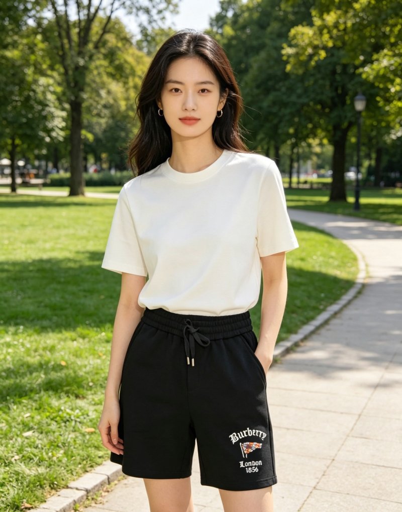 Burberry London 1856 Black Shorts view