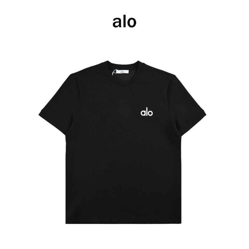 Alo Black Logo Short Sleeve T-Shirt view