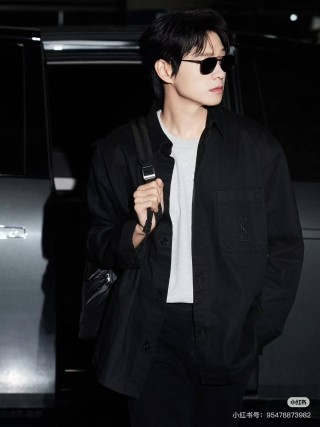 YSL Black Button-Up Overshirt Jacket view 2