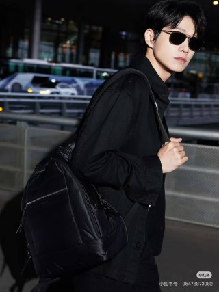 YSL Black Button-Up Overshirt Jacket view 3