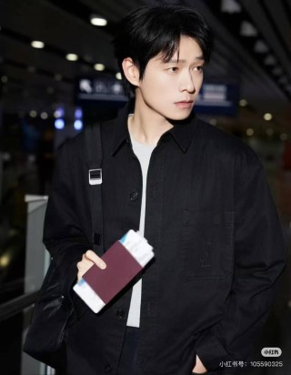 YSL Black Button-Up Overshirt Jacket view 4