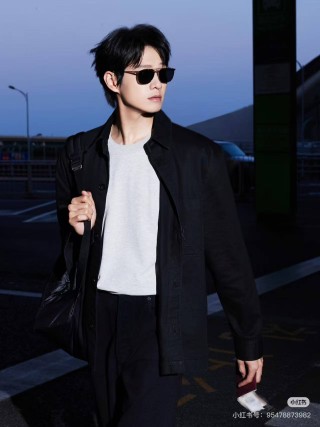 YSL Black Button-Up Overshirt Jacket view 5