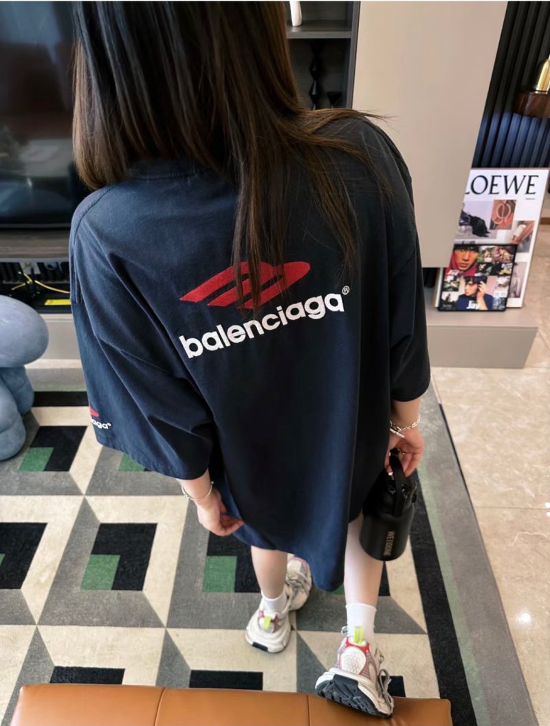 Balenciaga Logo Print Black T-Shirt view