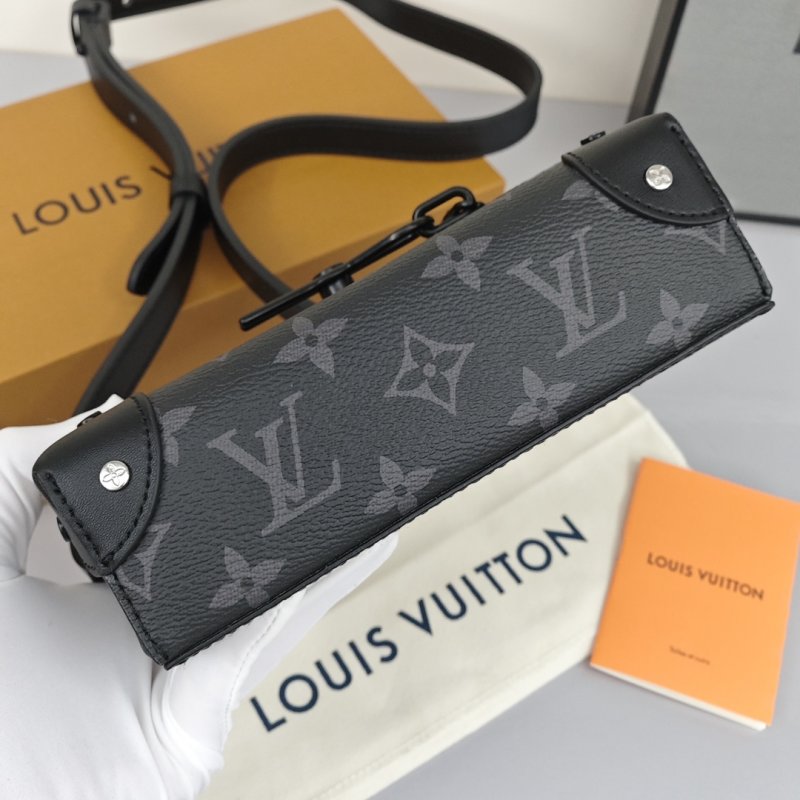 Louis Vuitton Steamer Monogram Shoulder Bag Black view