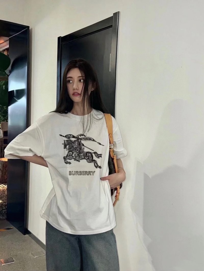Burberry White Knight Graphic T-Shirt view