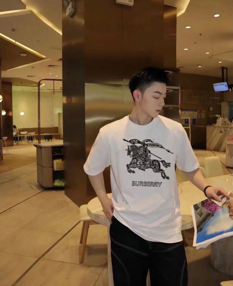 Burberry White Knight Graphic T-Shirt view