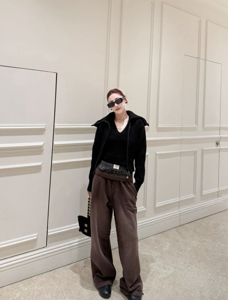 Essentials Brown Logo Sweatpants view