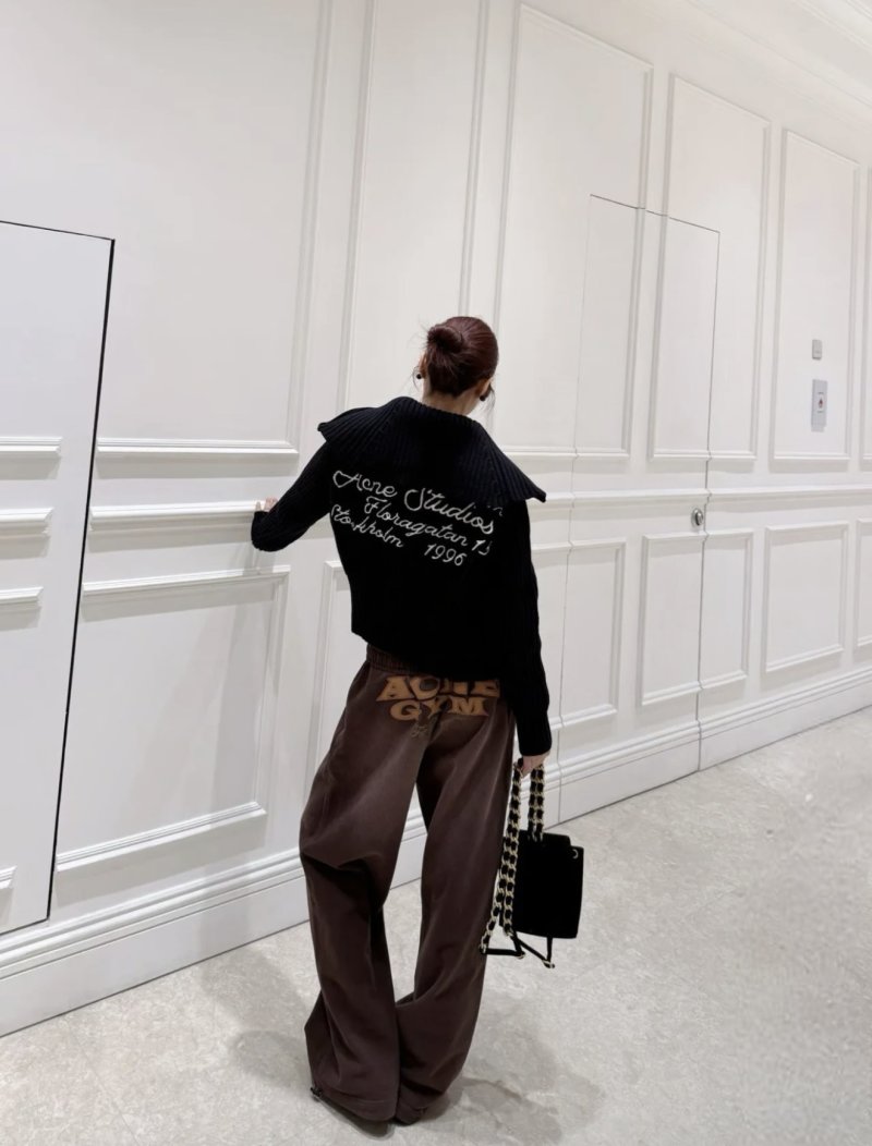 Essentials Brown Logo Sweatpants view