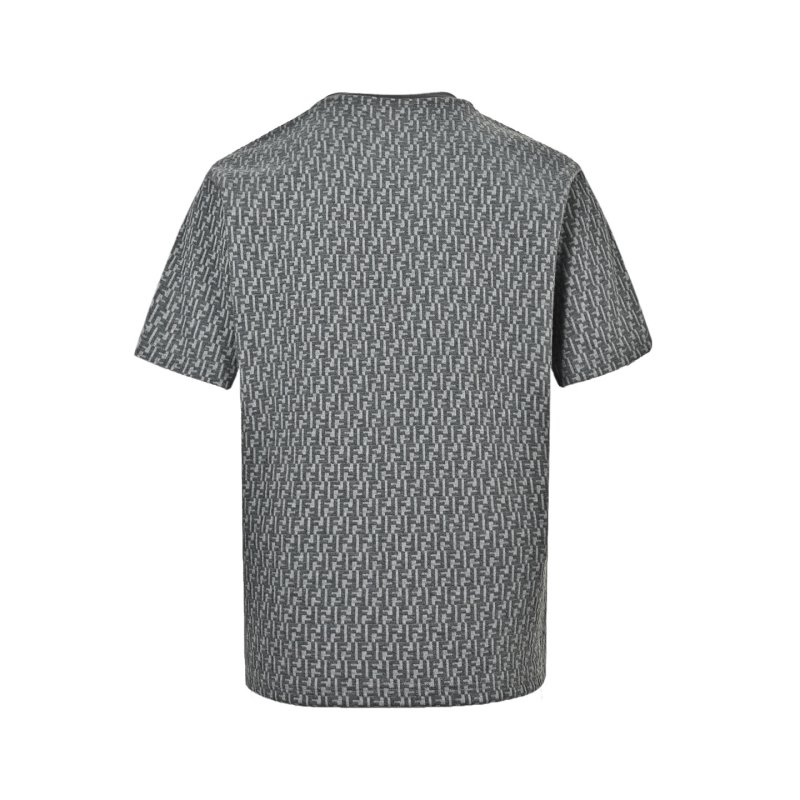 Charcoal Monogram Print Crewneck T-Shirt view