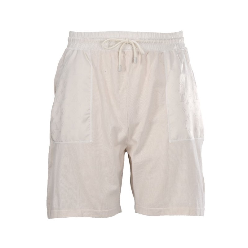 Louis Vuitton Knit Jacquard Nylon Drawstring Shorts Cream