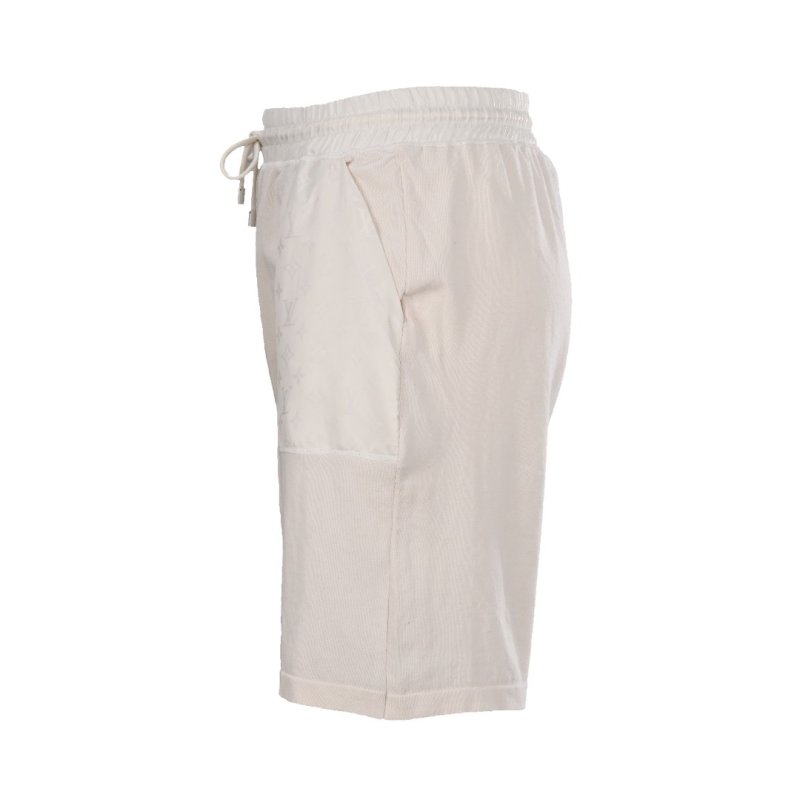 Louis Vuitton Knit Jacquard Nylon Drawstring Shorts Cream view