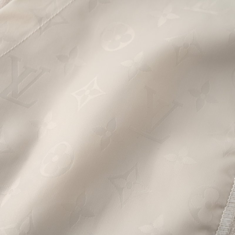 Louis Vuitton Knit Jacquard Nylon Drawstring Shorts Cream view