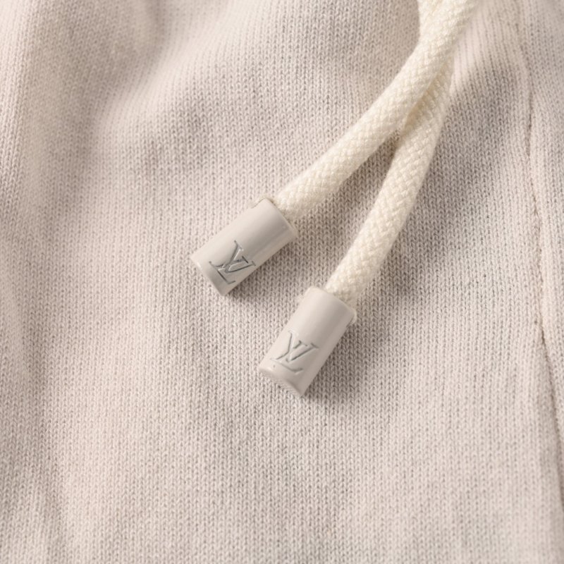 Louis Vuitton Knit Jacquard Nylon Drawstring Shorts Cream view