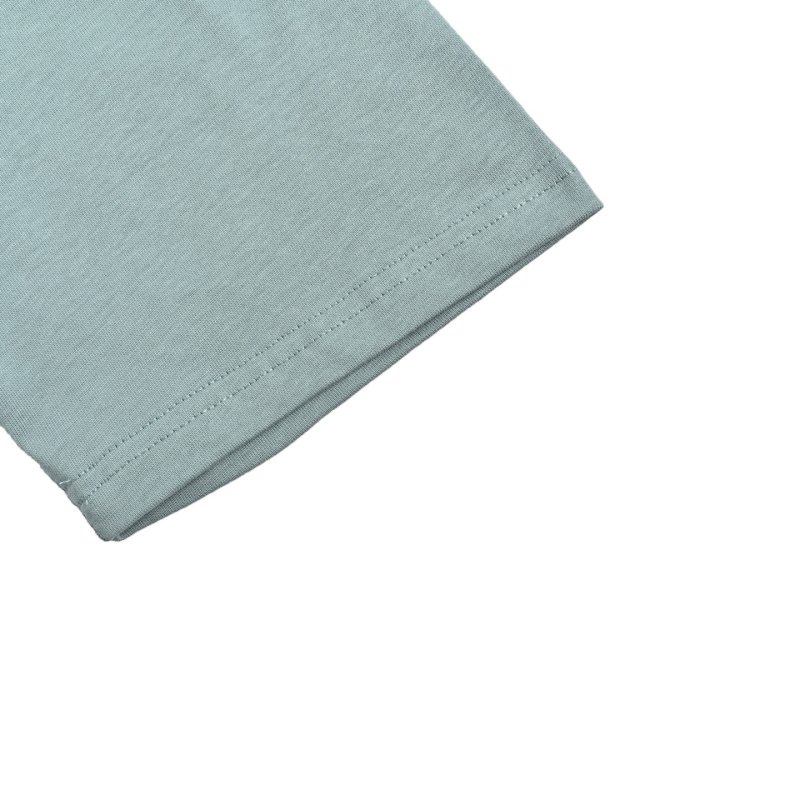Light Blue Oversized T-Shirt with Embroidered Horse Graphic view