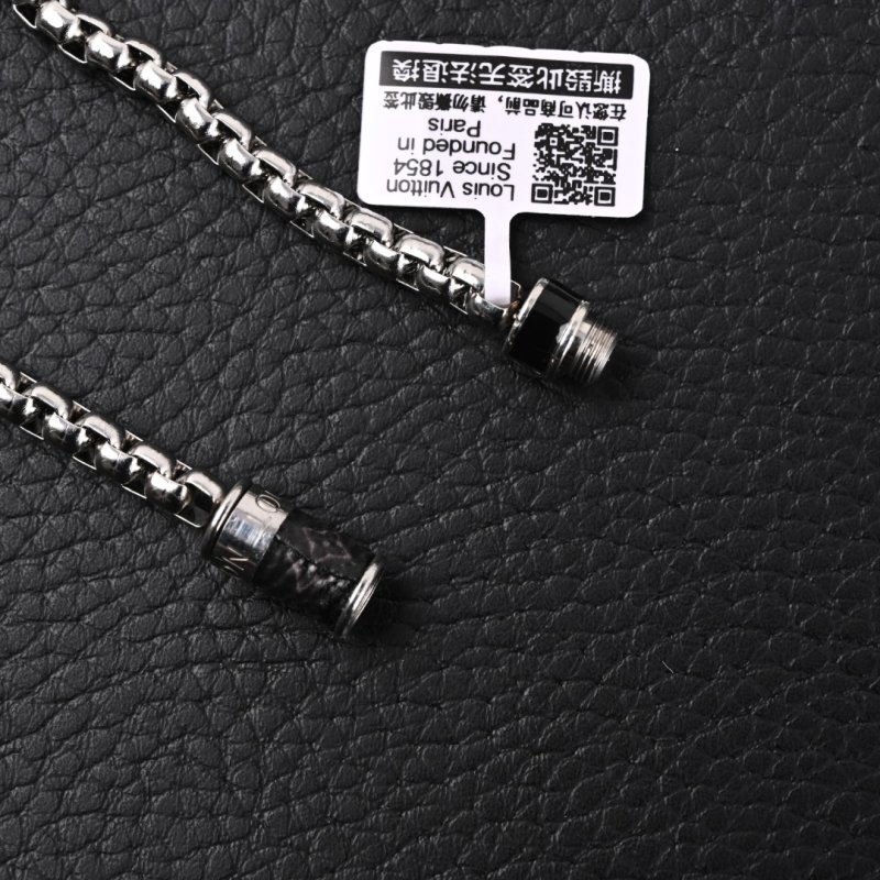 Louis Vuitton Monogram Eclipse Chain Bracelet Silver view