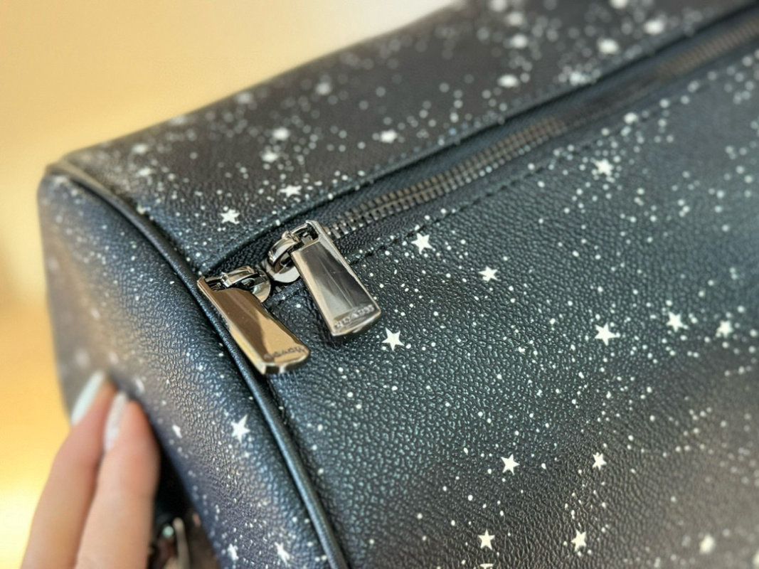 Coach Black Star Print Travel Duffel Bag view