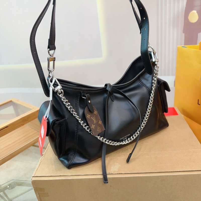 Louis Vuitton Carryall Chain Shopping Bag White view