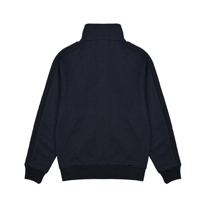 Navy Full-Zip Track Jacket with Fleece Collar view