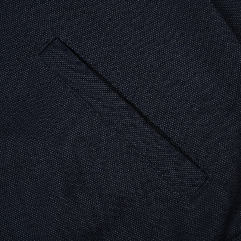 Navy Full-Zip Track Jacket with Fleece Collar view