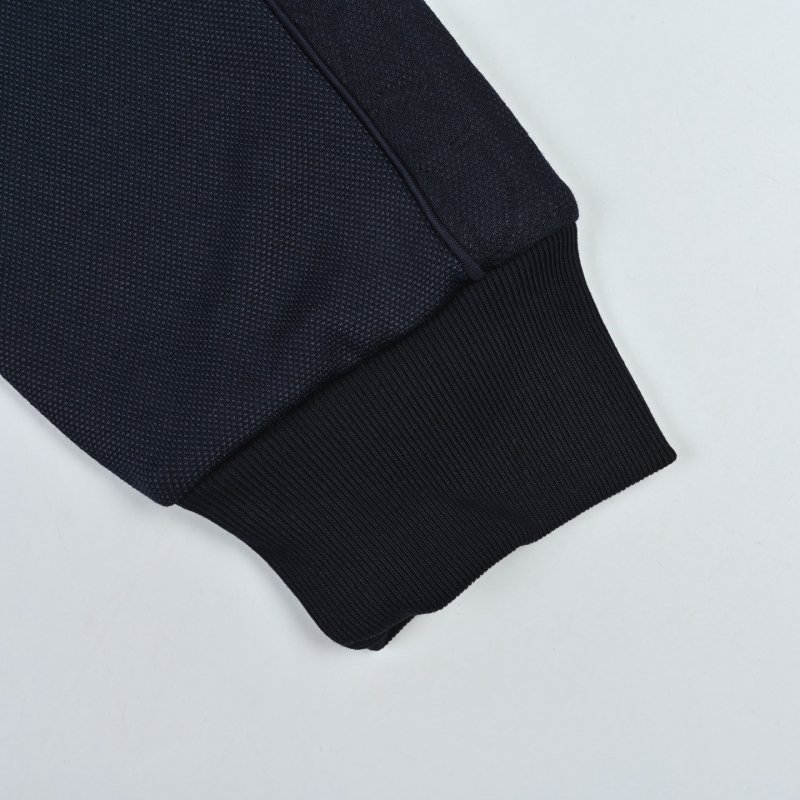 Navy Full-Zip Track Jacket with Fleece Collar view