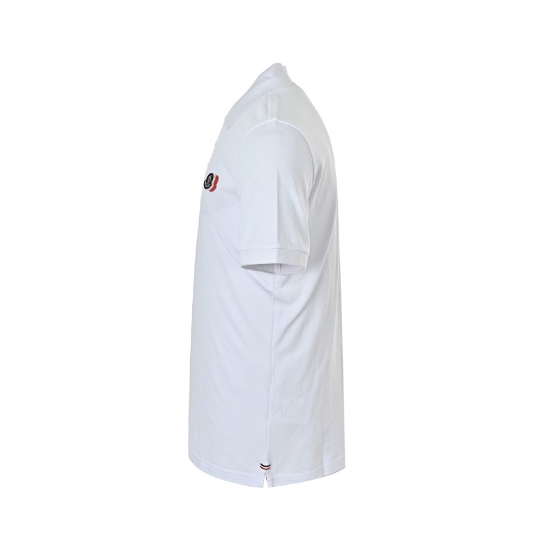 Moncler White Short Sleeve Polo T-Shirt view