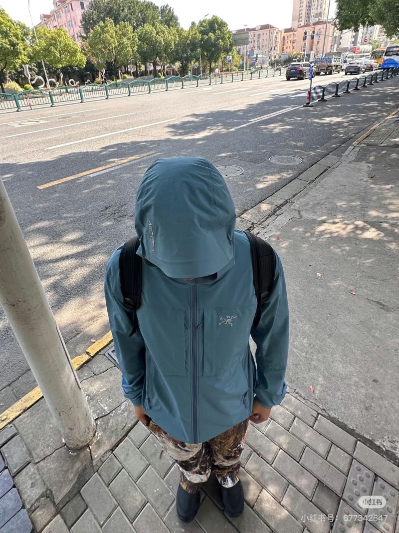 Arc'teryx Teal Lightweight Rain Jacket