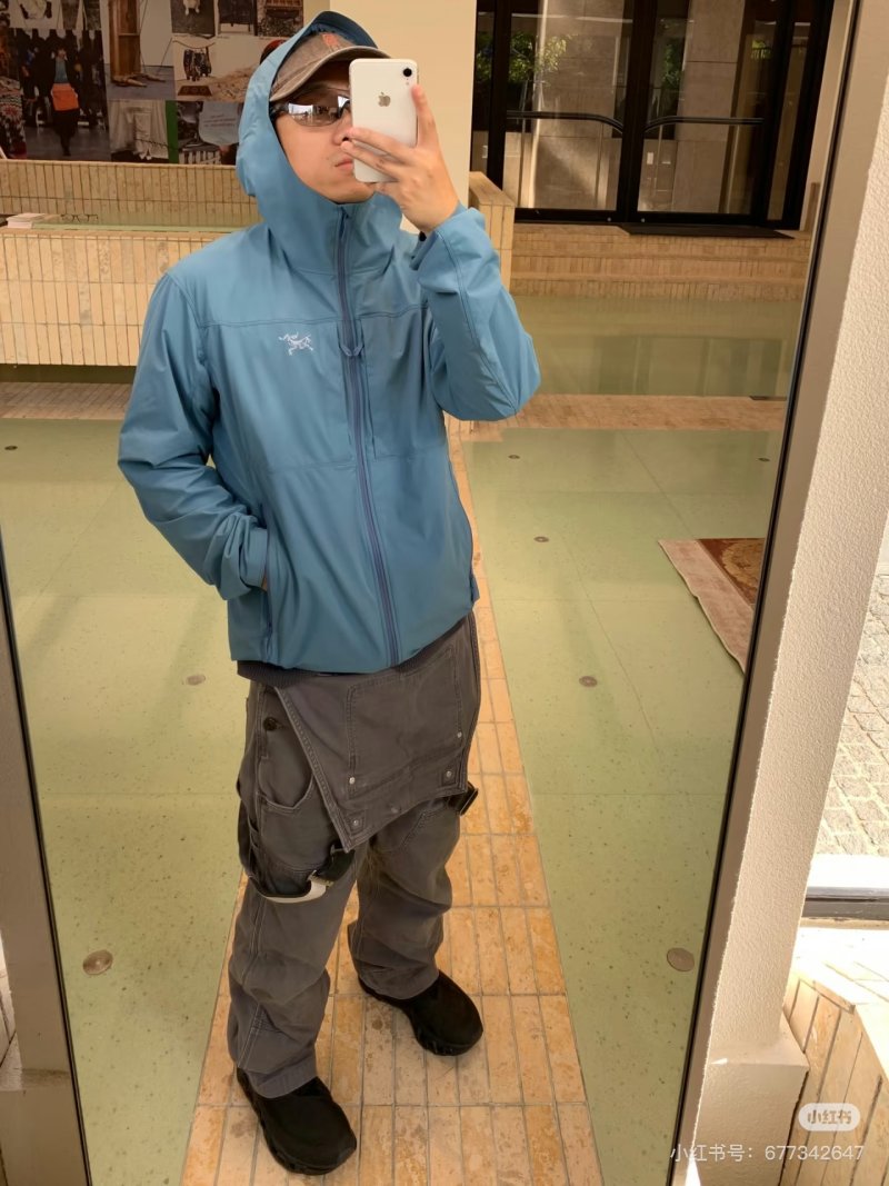 Arc'teryx Teal Lightweight Rain Jacket view