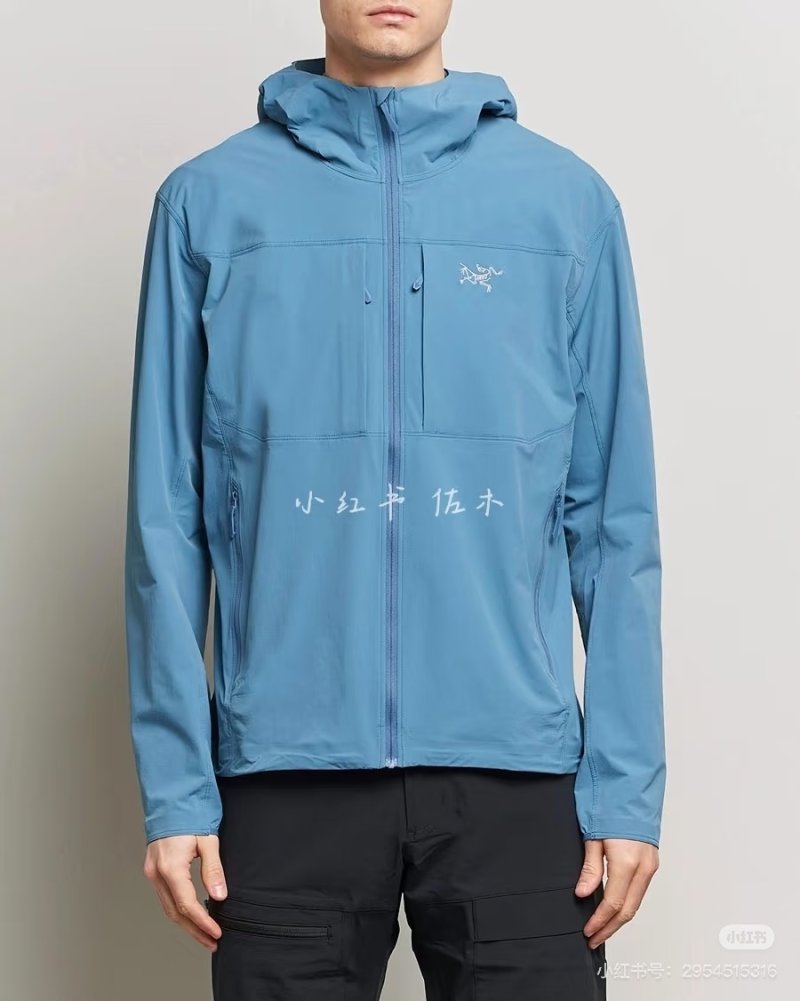 Arc'teryx Teal Lightweight Rain Jacket view