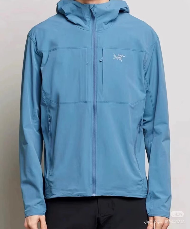 Arc'teryx Teal Lightweight Rain Jacket view