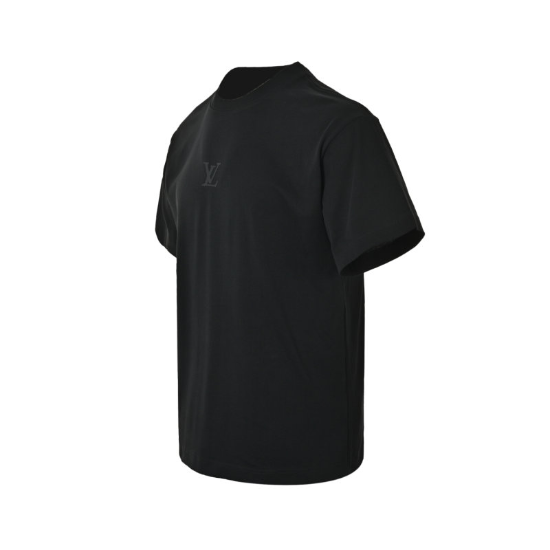 Louis Vuitton Black Logo T-Shirt with Yellow Patch view