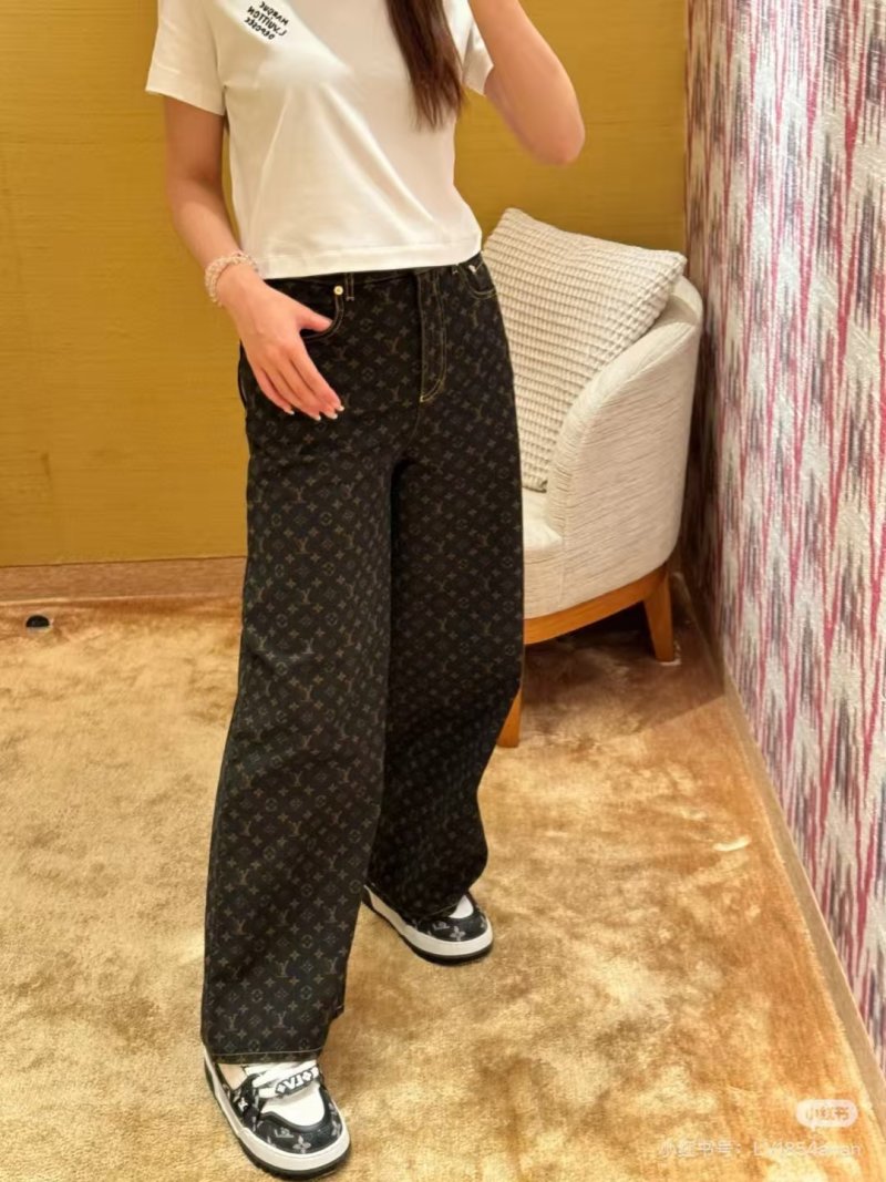 Louis Vuitton Monogram Black Denim Jeans