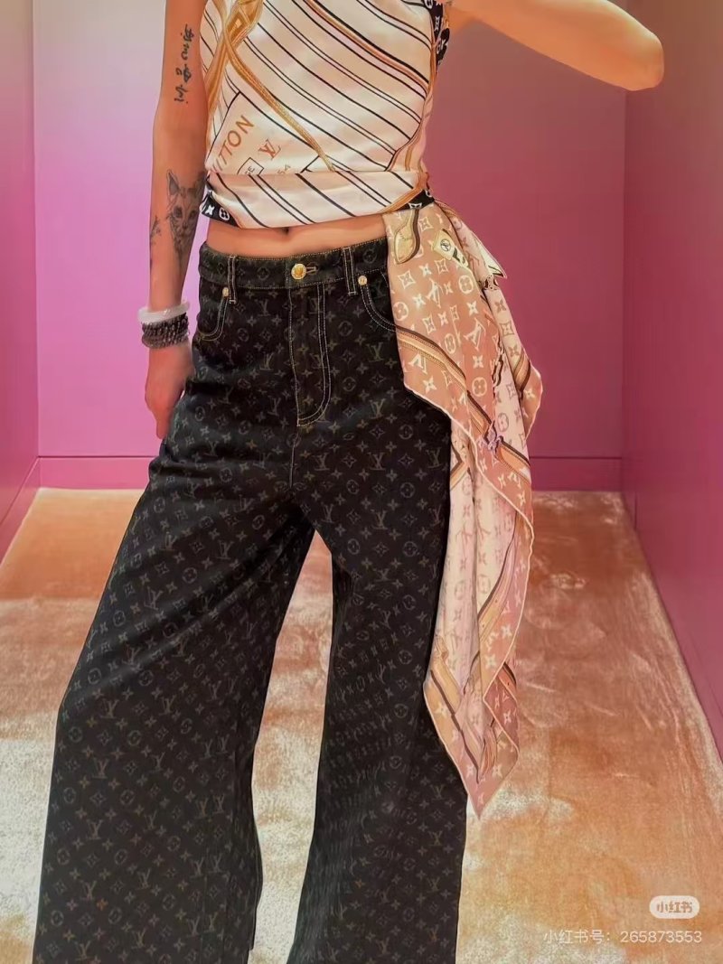 Louis Vuitton Monogram Black Denim Jeans view